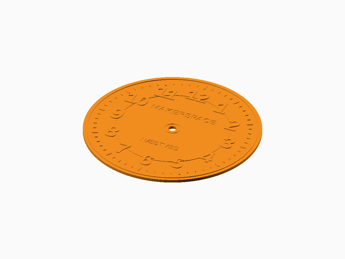 Universal Clock Dial render